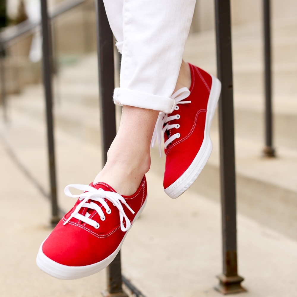 Size 9, RED KEDS!  Great condition, barely worn!